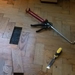 Wood floor repairs