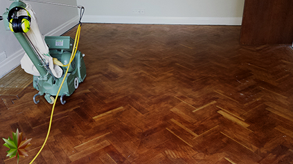 Pine floor sanding