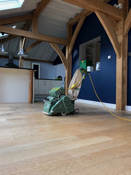 Refinishing and White washing floor