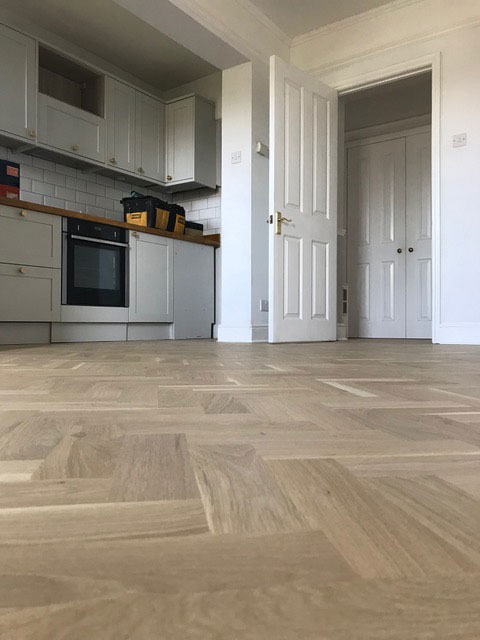 solid oak wood instalation in Guildford